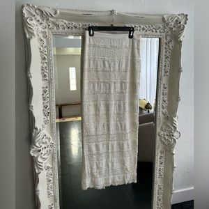 ALICE + OLIVIA Lace Trim Embellishment Long Skirt